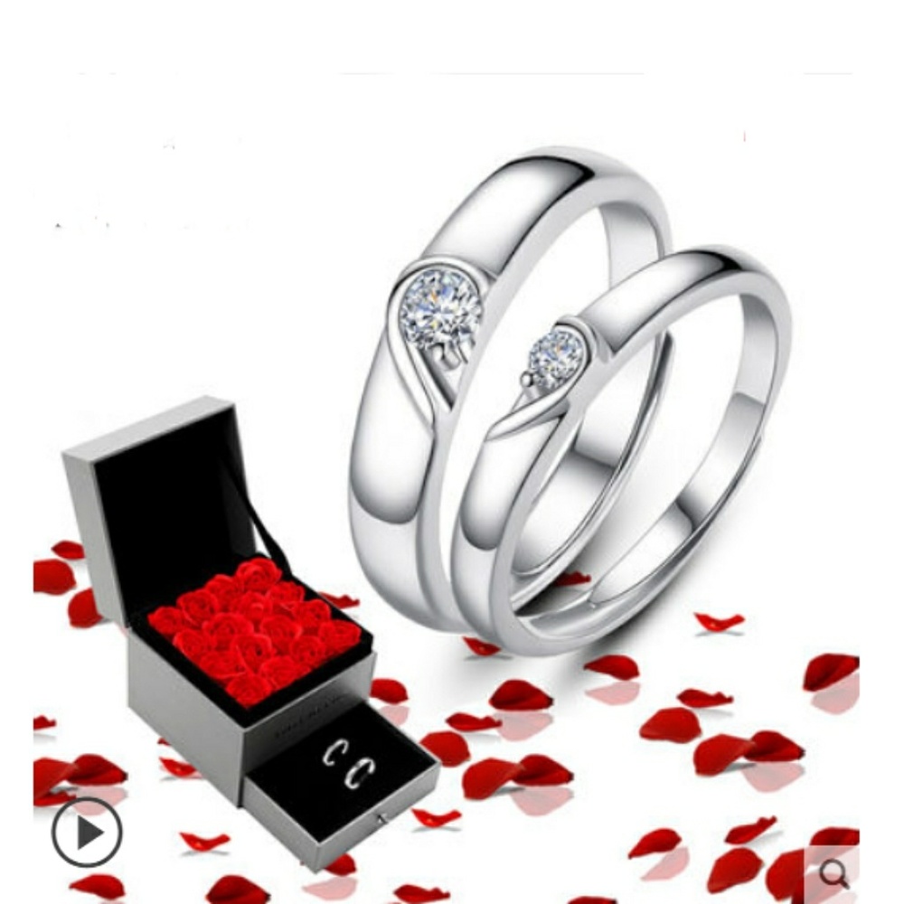 Complete my heart couple ring Sterling silver